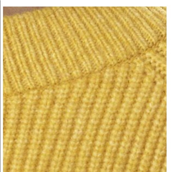 Ruby Finch Ballet Mustard Textured Sweater NWT - Picture 3 of 7